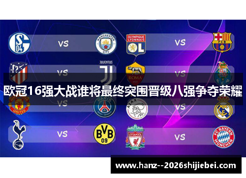 欧冠16强大战谁将最终突围晋级八强争夺荣耀