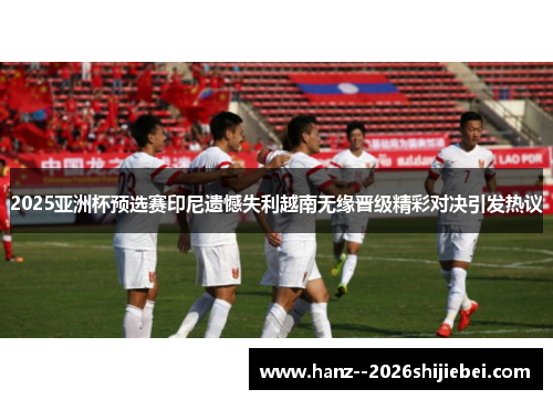 2025亚洲杯预选赛印尼遗憾失利越南无缘晋级精彩对决引发热议
